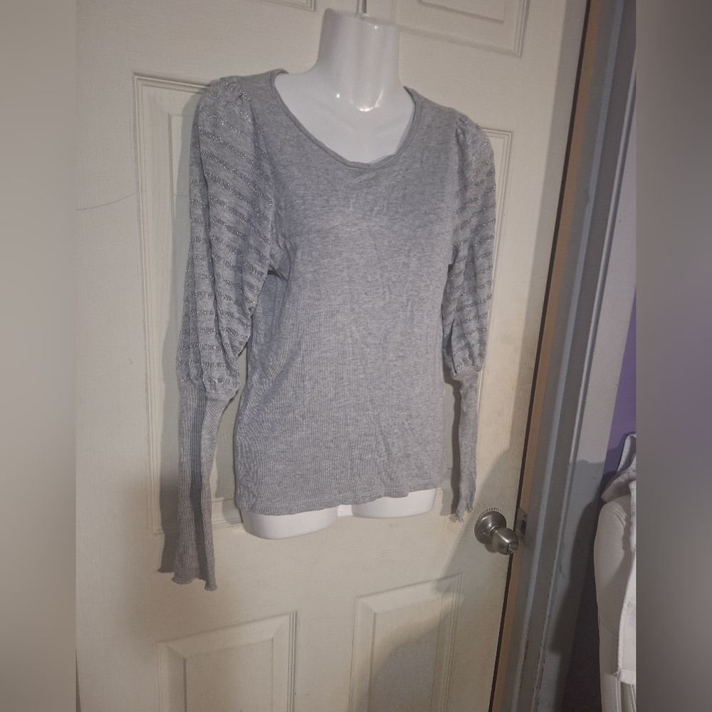Zara Light Gray Knit Top